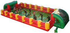 Human foosball inflatable game